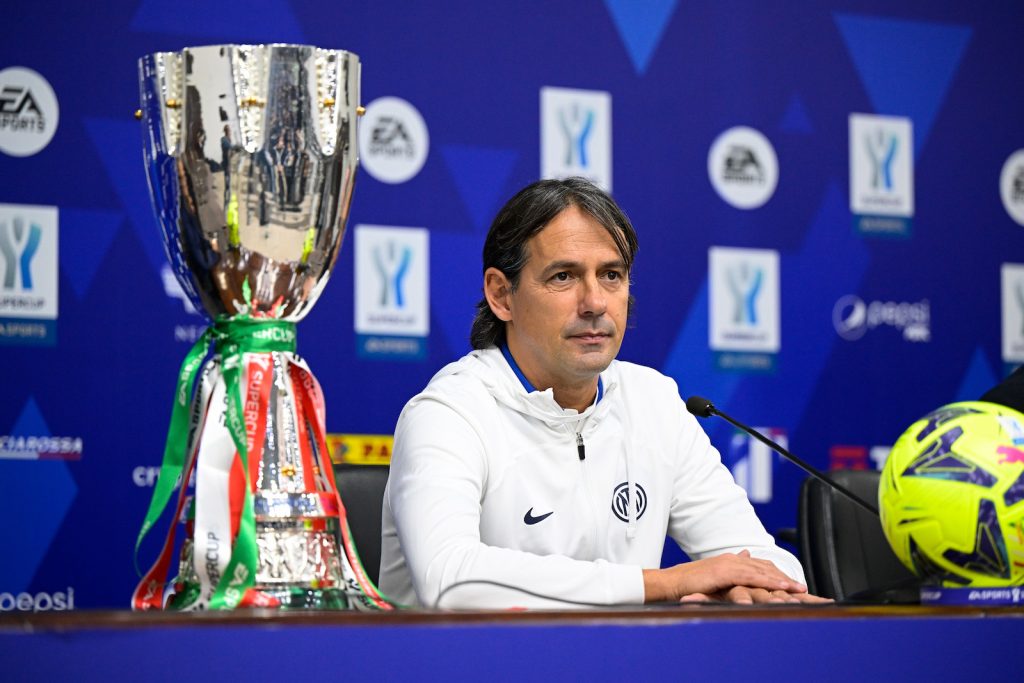 Simone Inzaghi Inter conferenza stampa derby Milan-Inter Supercoppa Italiana