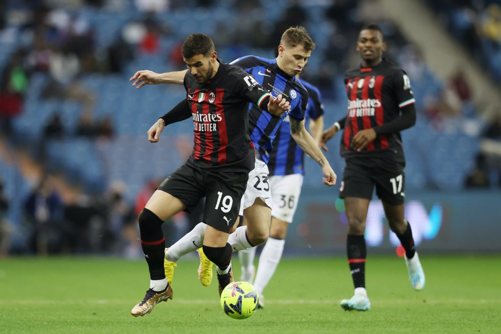 Theo Hernández AC Milan Barella Inter derby Milan-Inter 0-3 Supercoppa Italiana