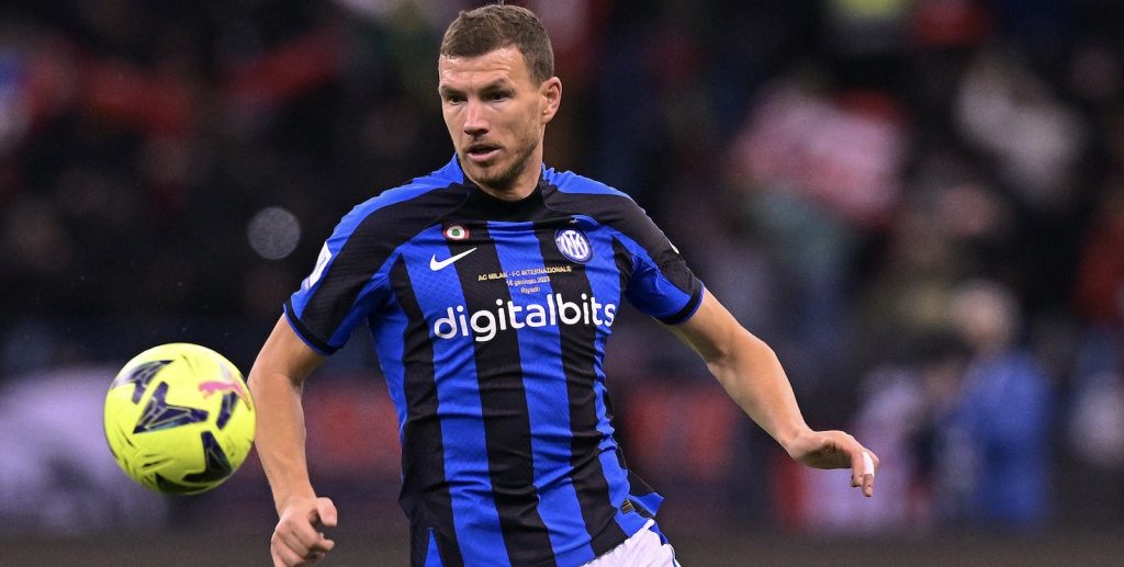 Edin Dzeko Inter derby Milan-Inter Supercoppa Italiana
