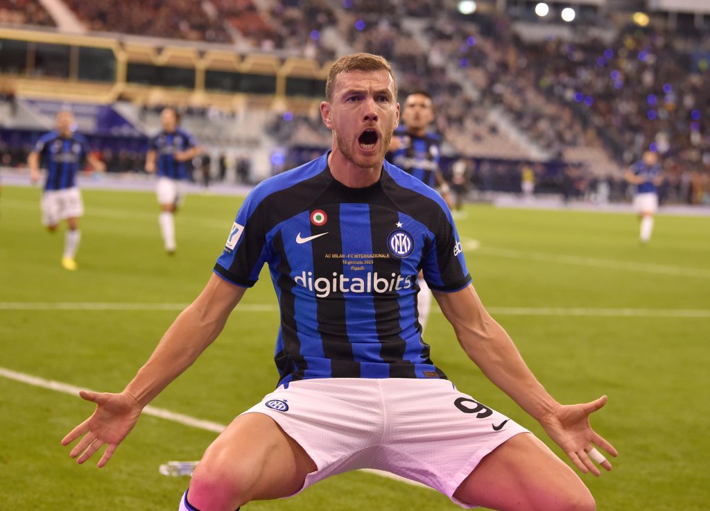 Milan-Inter, Dzeko: "Soddisfazione vincere una Coppa contro i nostri rivali" (getty images)