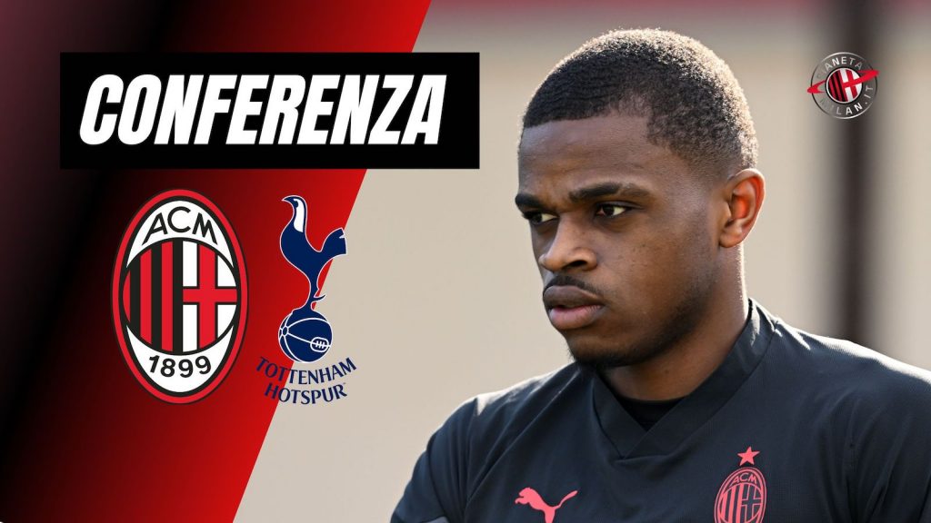 Conferenza stampa Kalulu Milan-Tottenham Champions League 2022-2023