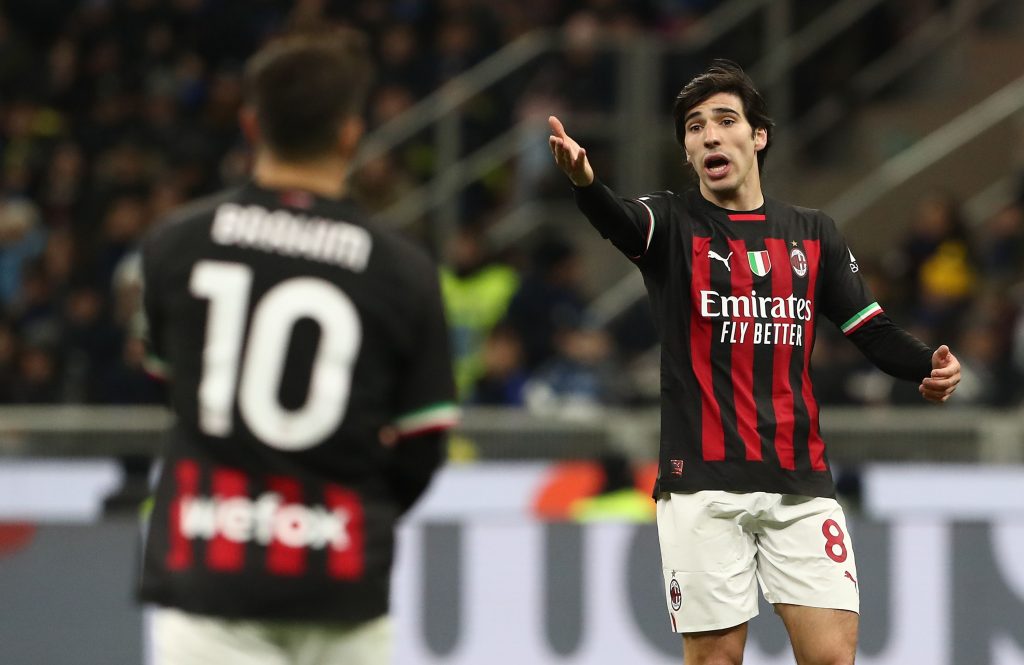 Sandro Tonali, centrocampista del Milan (getty images)