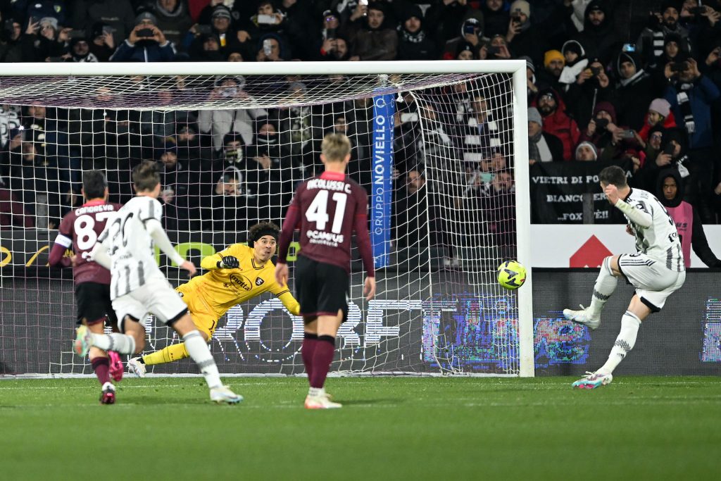 Salernitana-Juventus 0-3 Serie A 2022-2023 rigore Vlahovic