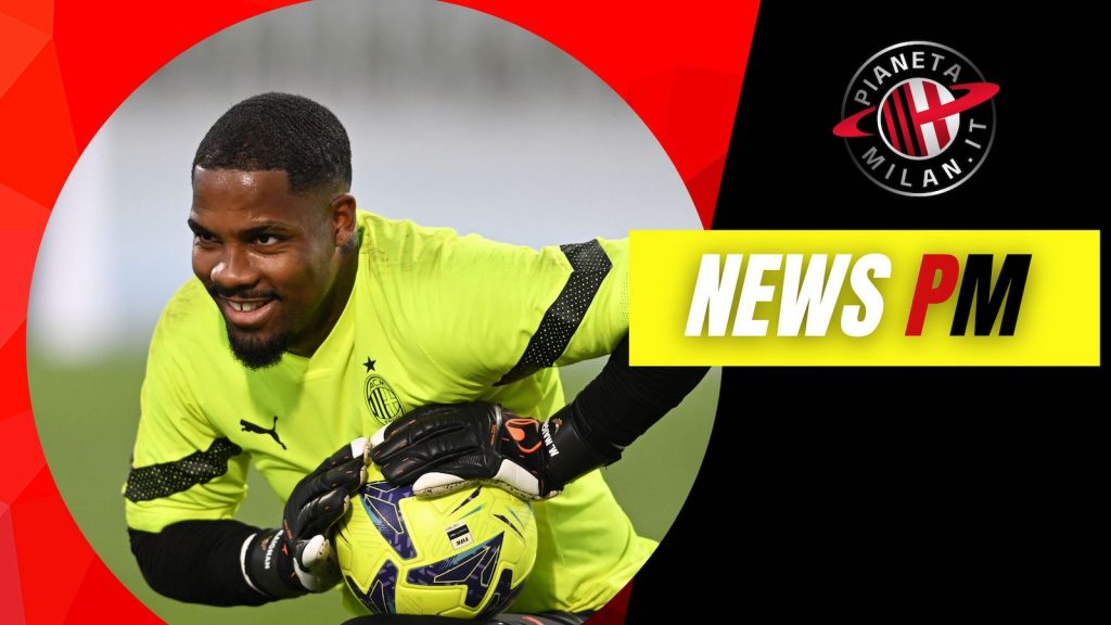 Mike Maignan AC Milan allenamento Milanello