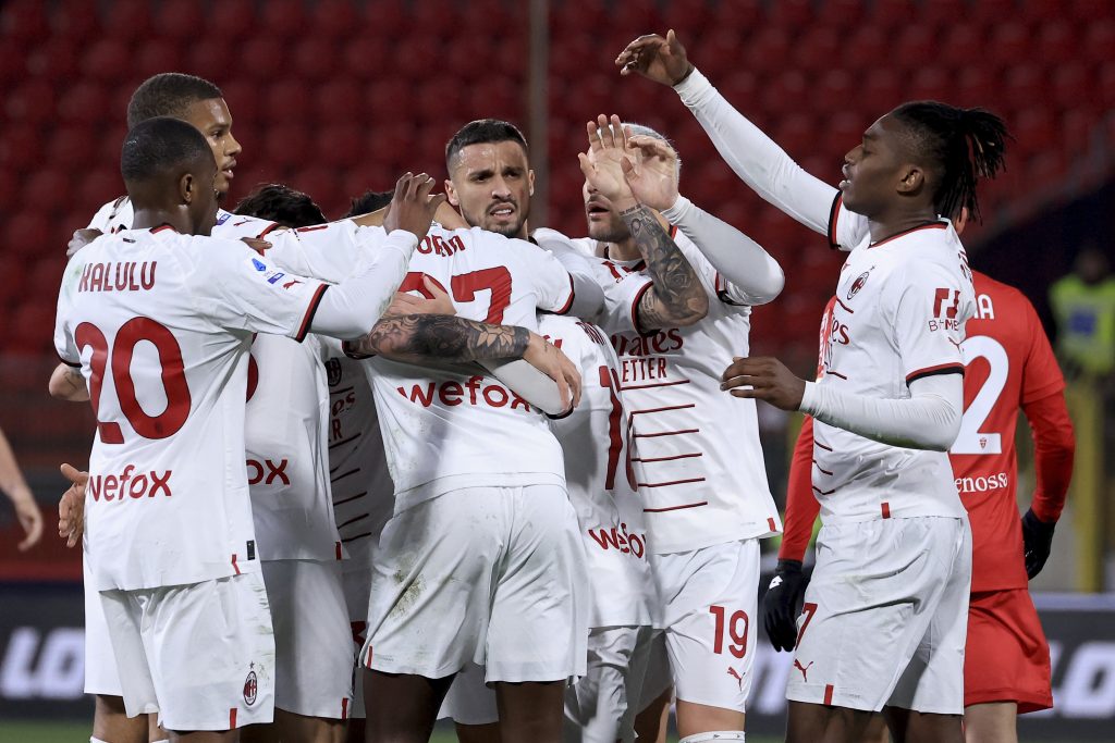 Milan, calciatori impegnati nella trasferta di Monza (getty images)