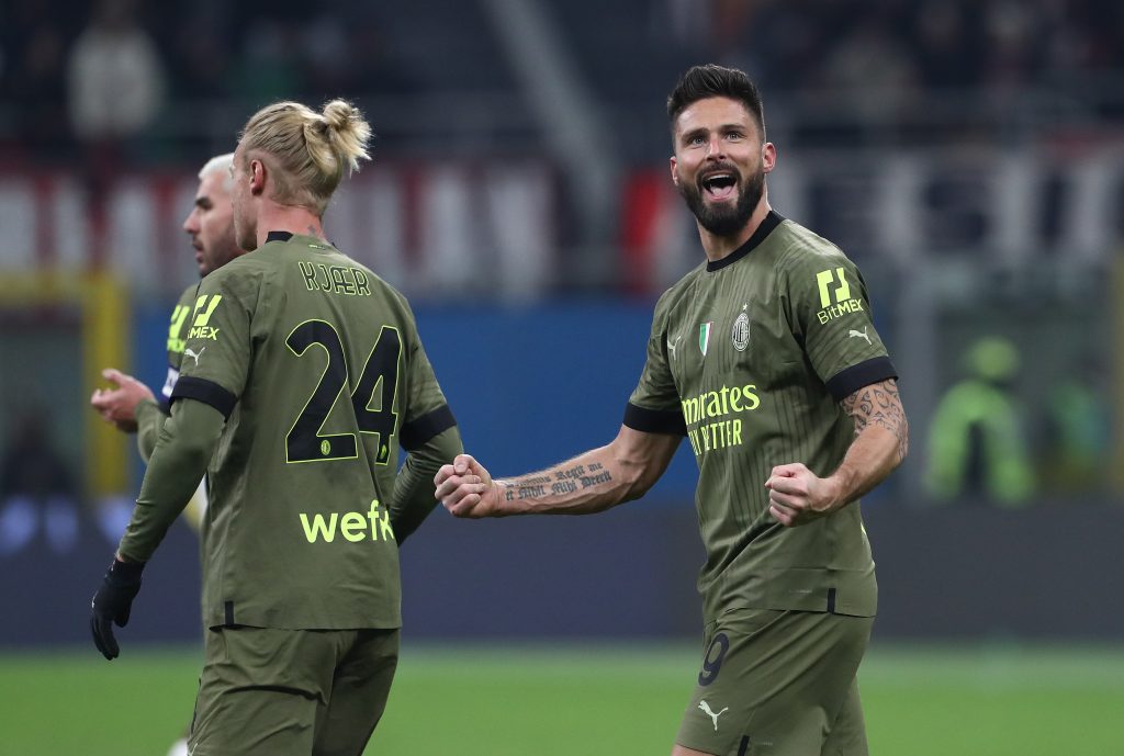 Olivier Giroud, attaccante del Milan (getty images)