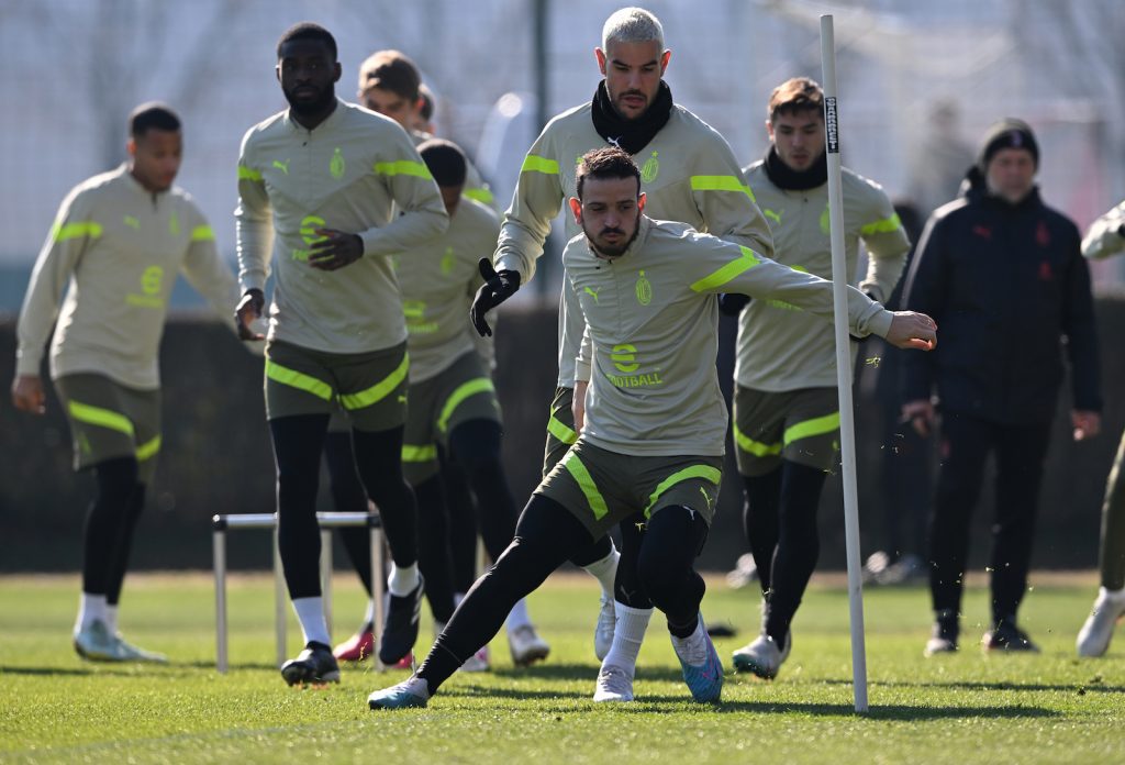 Alessandro Florenzi AC Milan allenamento Milanello