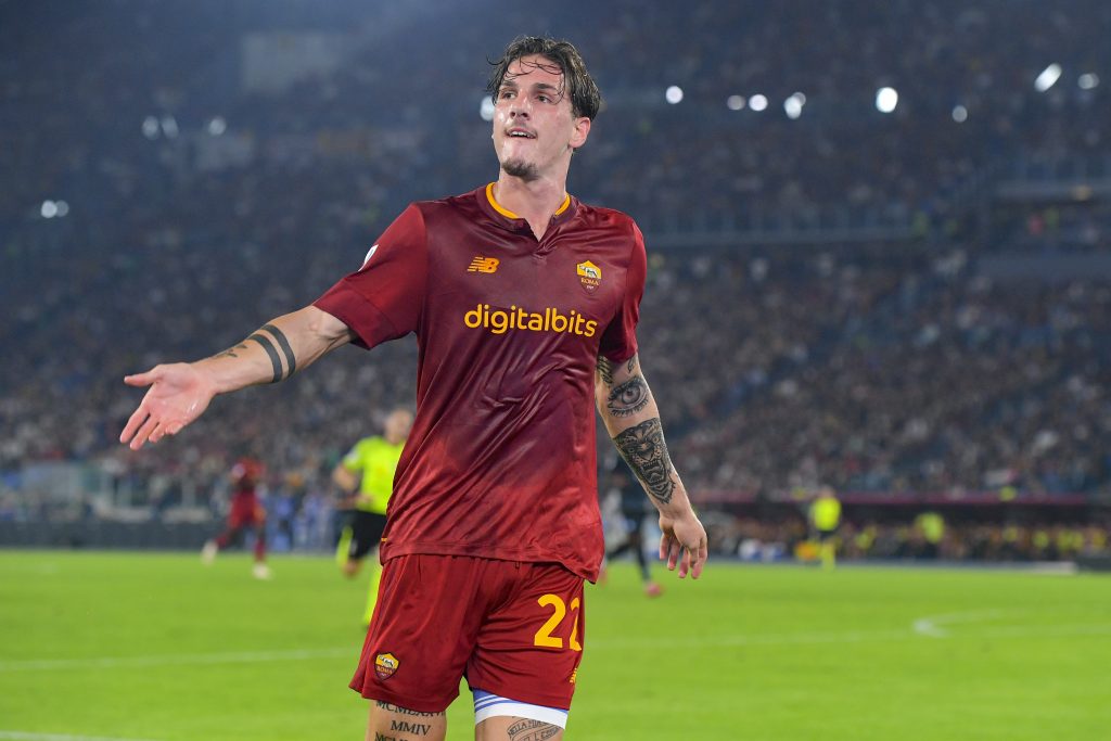 Nicolò Zaniolo, calciatore della Roma vicino al Galatasaray (getty images)