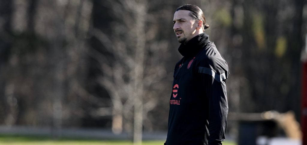 Zlatan Ibrahimovic AC Milan allenamento Milanello