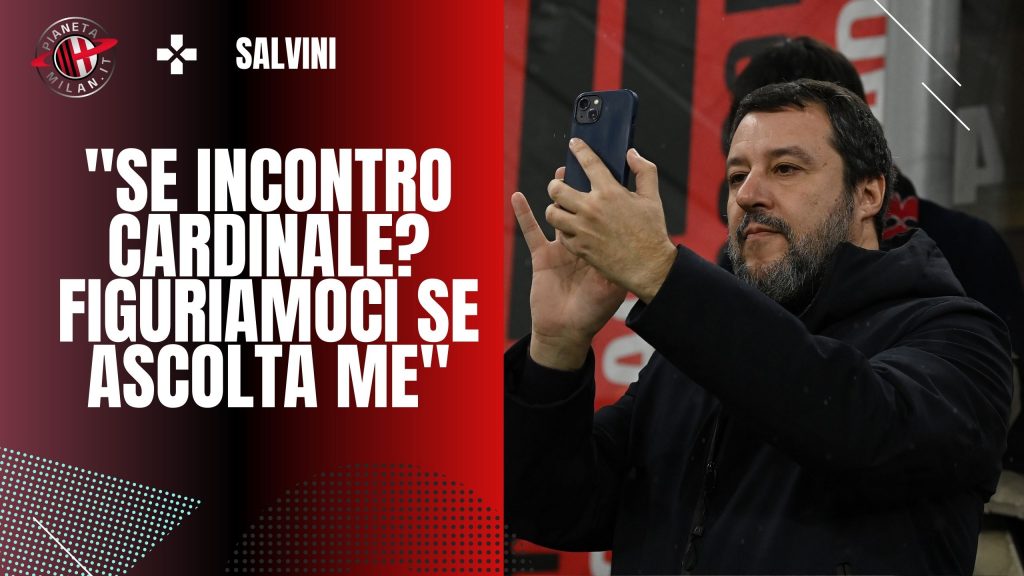 Matteo Salvini, leader della Lega e tifoso del Milan (getty images)