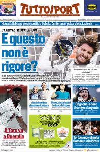 Prima pagina Tuttosport 17-02-2023