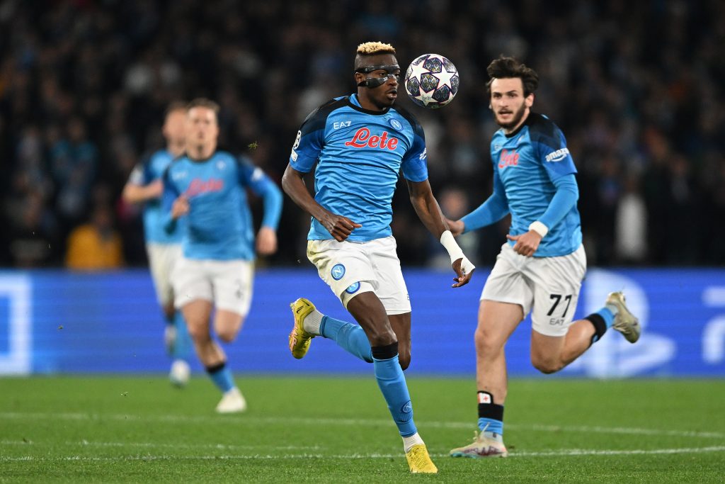 Victor Osimhen, attaccante del Napoli (getty images)