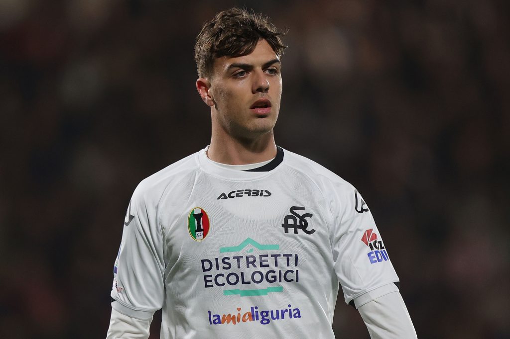 Daniel Maldini, calciatore del Milan in prestito allo Spezia (getty images)