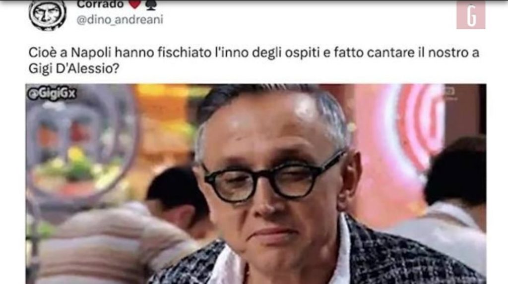 Italia, Gigi D'Alessio e Clementino cantano l'inno: la reazione social | VIDEO (screen gazzetta.it)