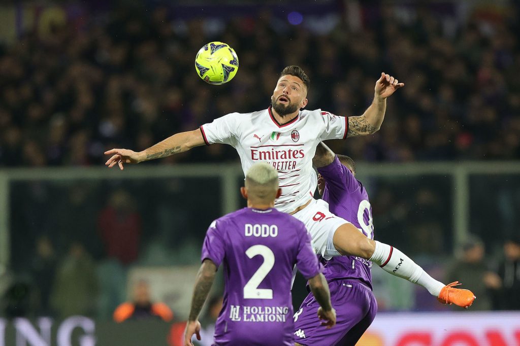 Olivier Giroud AC Milan Fiorentina-Milan Serie A 2022-2023