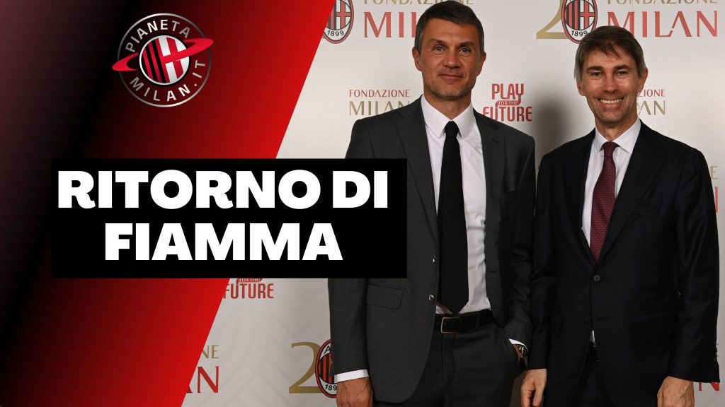 Paolo Maldini e Frederic Massara, dirigenti del Milan (getty images)