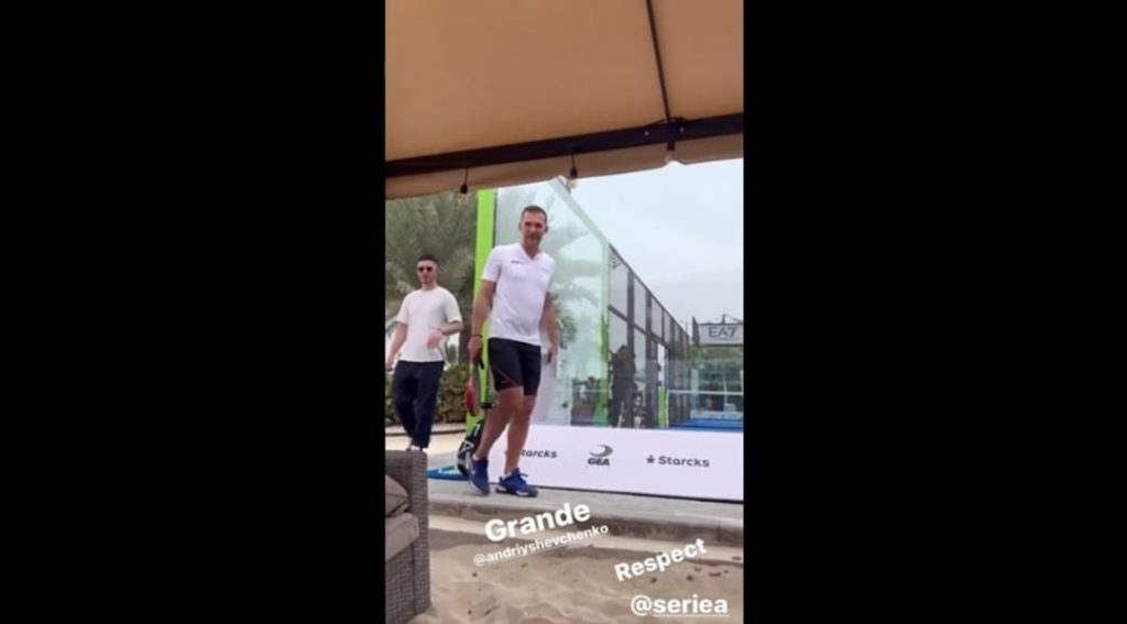 Materazzi a Shevchenko: "Dovevi venire all'Inter". E Sheva... | VIDEO (screen gazzetta.it)