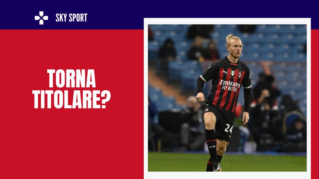 Simon Kjaer, difensore Milan, titolare Napoli