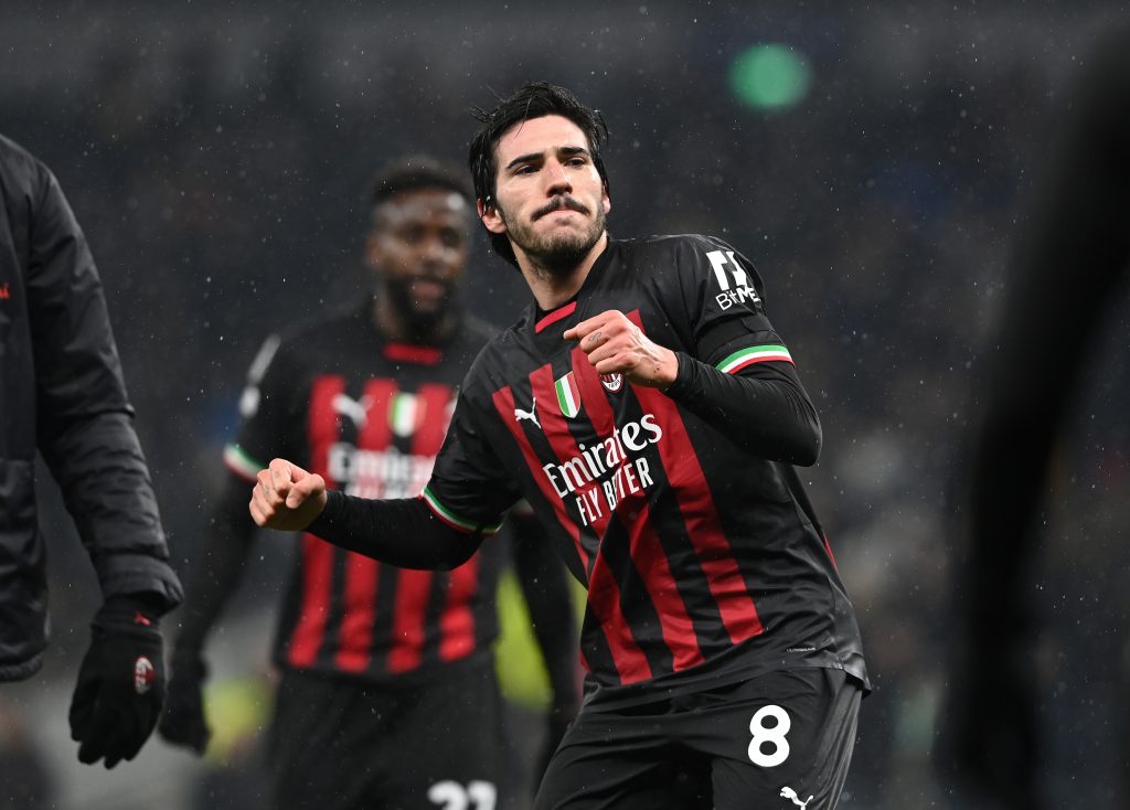 Sandro Tonali, centrocampista del Milan (getty images)