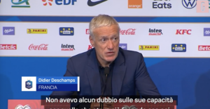 Deschamps: "Maignan? Ha tutto per sostituire Lloris" | VIDEO (screen Gazzetta.it)