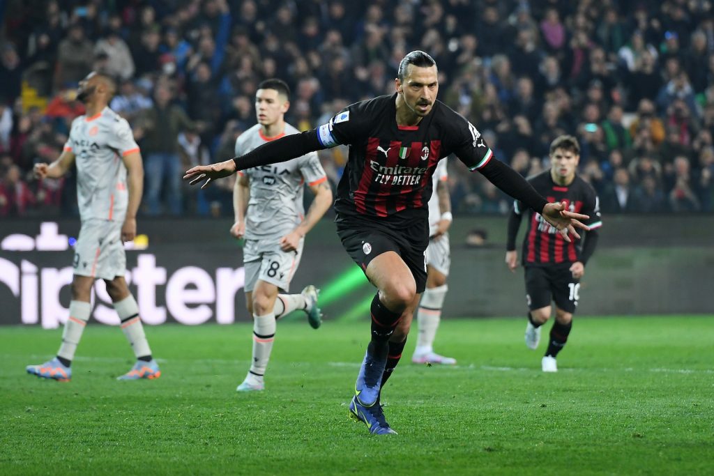 Zlatan Ibrahimovic AC Milan Udinese-Milan Serie A 2022-2023