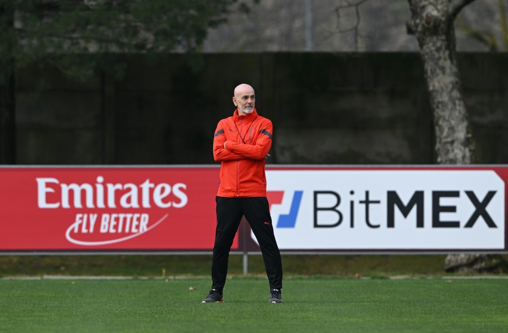 Stefano Pioli AC Milan allenamento Milanello