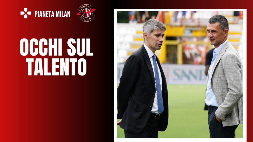 Paolo Maldini e Frederic Massara, dirigenti del Milan (getty images)