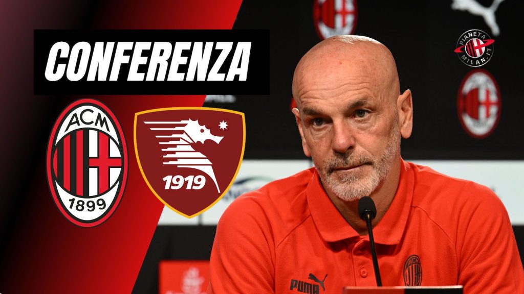 Conferenza stampa Pioli Milan-Salernitana Serie A 2022-2023