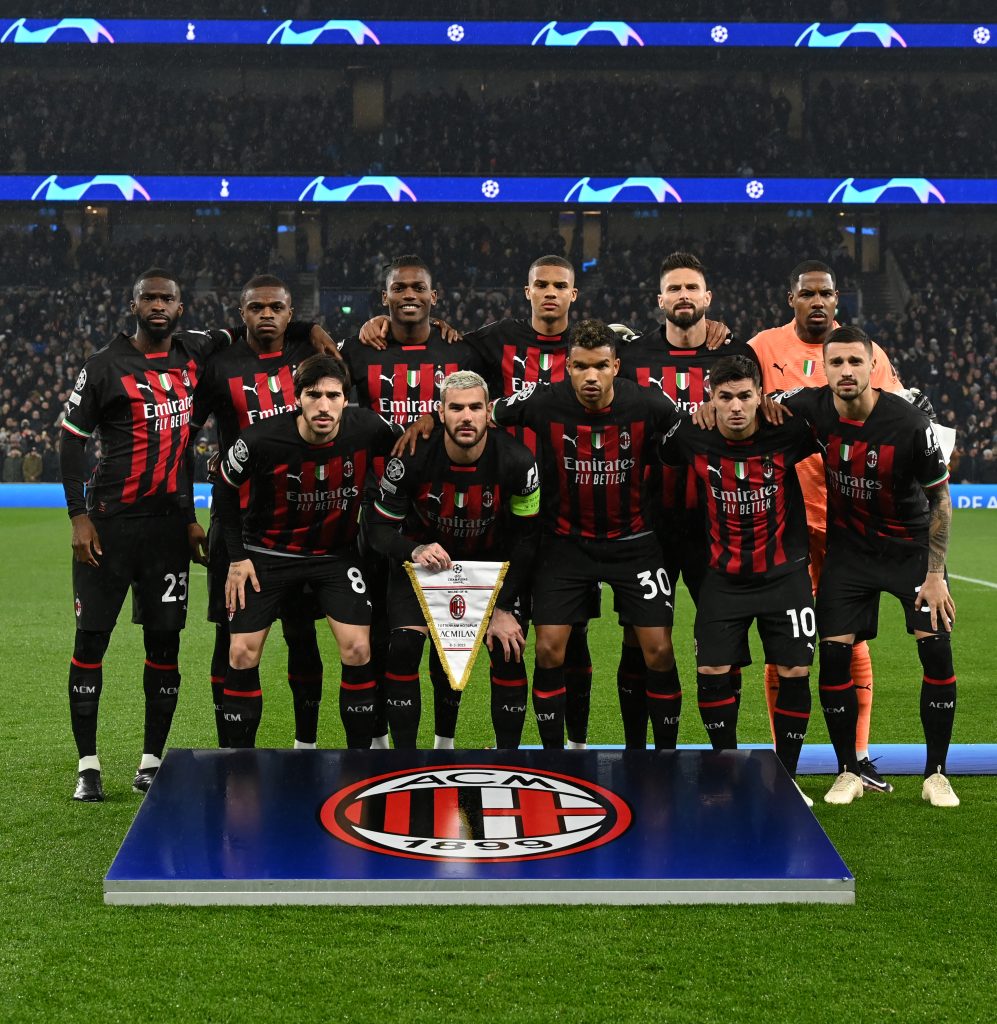 Rosa AC Milan Champions League