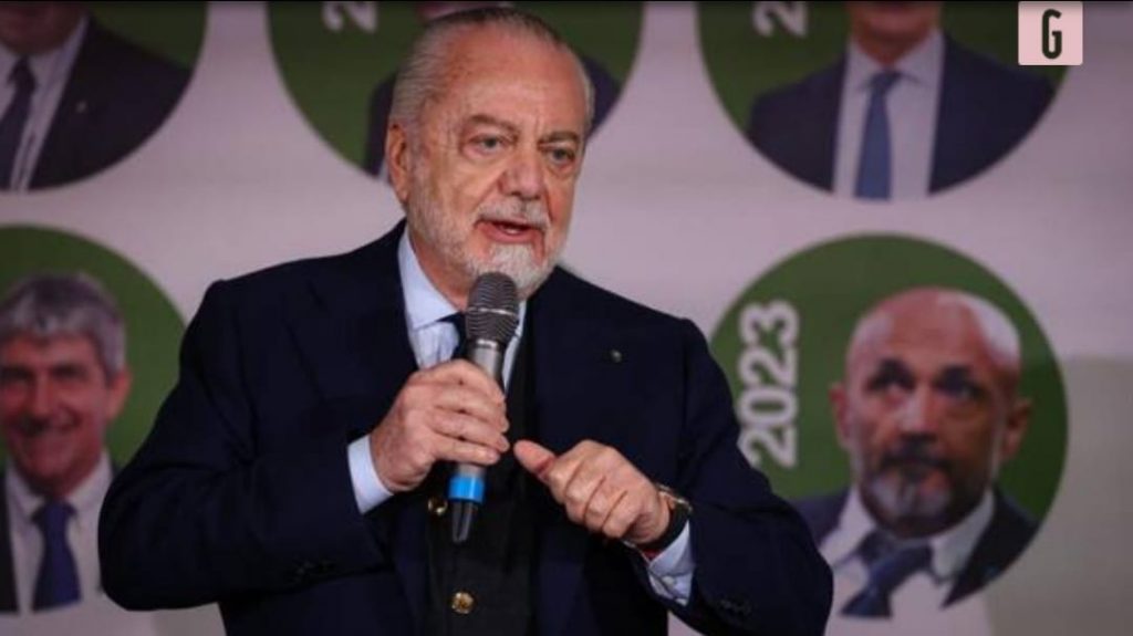 Napoli, De Laurentiis: "Allegri veniva a darmi lezioni di calcio..." | VIDEO (screen gazzetta.it)