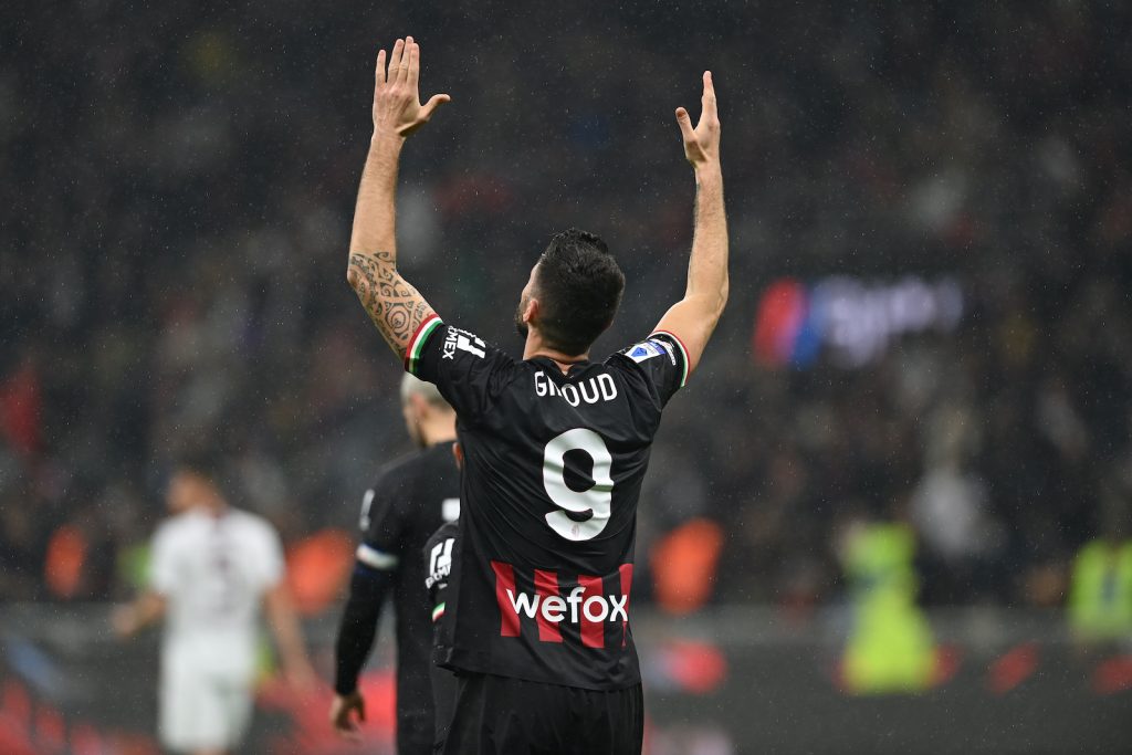 Olivier Giroud AC Milan Milan-Salernitana 1-1 Serie A 2022-2023