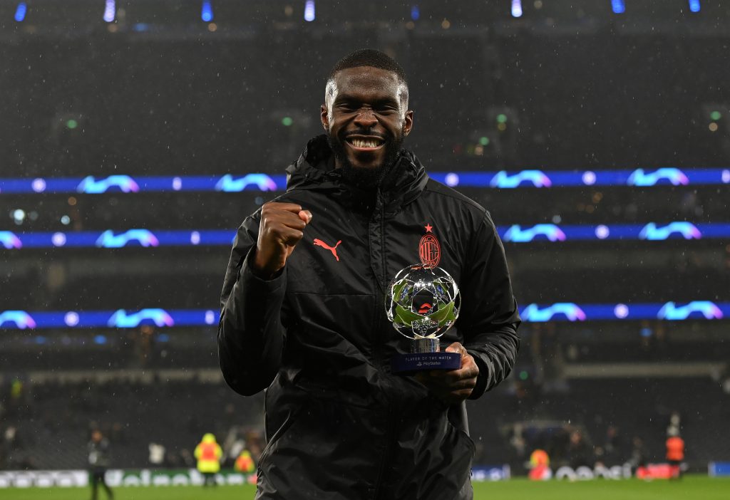 Tottenham-Milan, Tomori: "Essere ai quarti di finale mi rende felice" (getty images)
