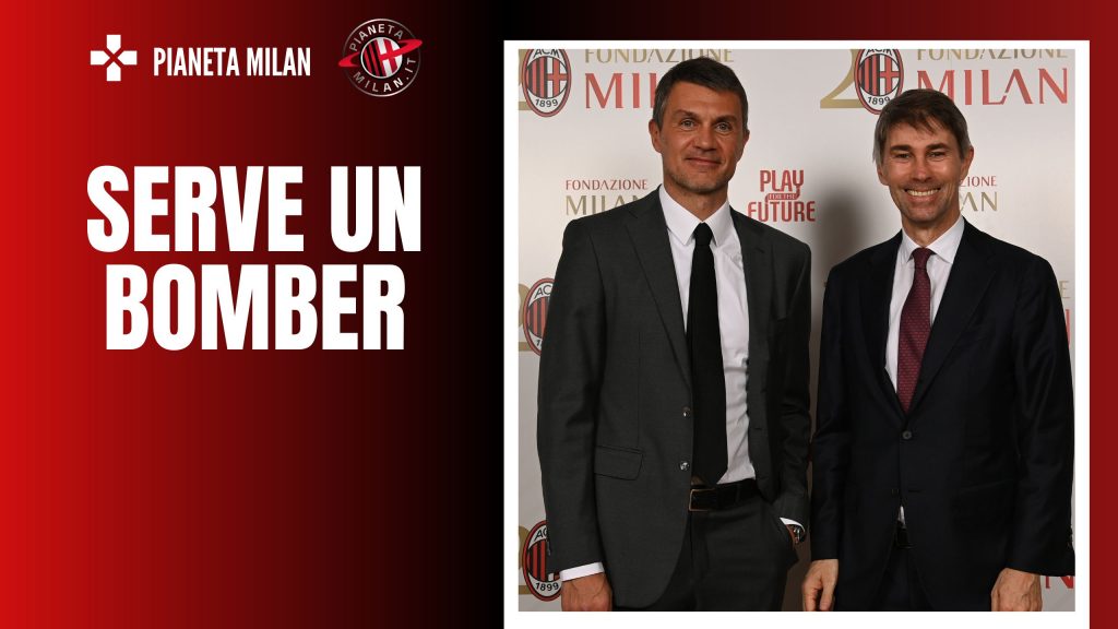 Paolo Maldini e Frederic Massara, dirigenti del Milan (getty images)