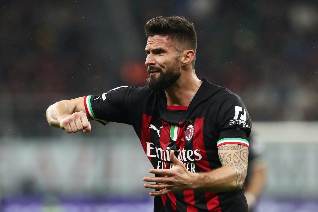 Olivier Giroud AC Milan Milan-Salernitana 1-1 Serie A 2022-2023