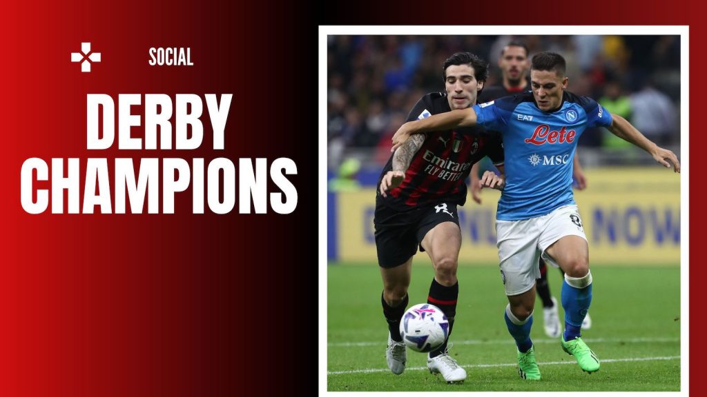 Sorteggio Champions League AC Milan Napoli social