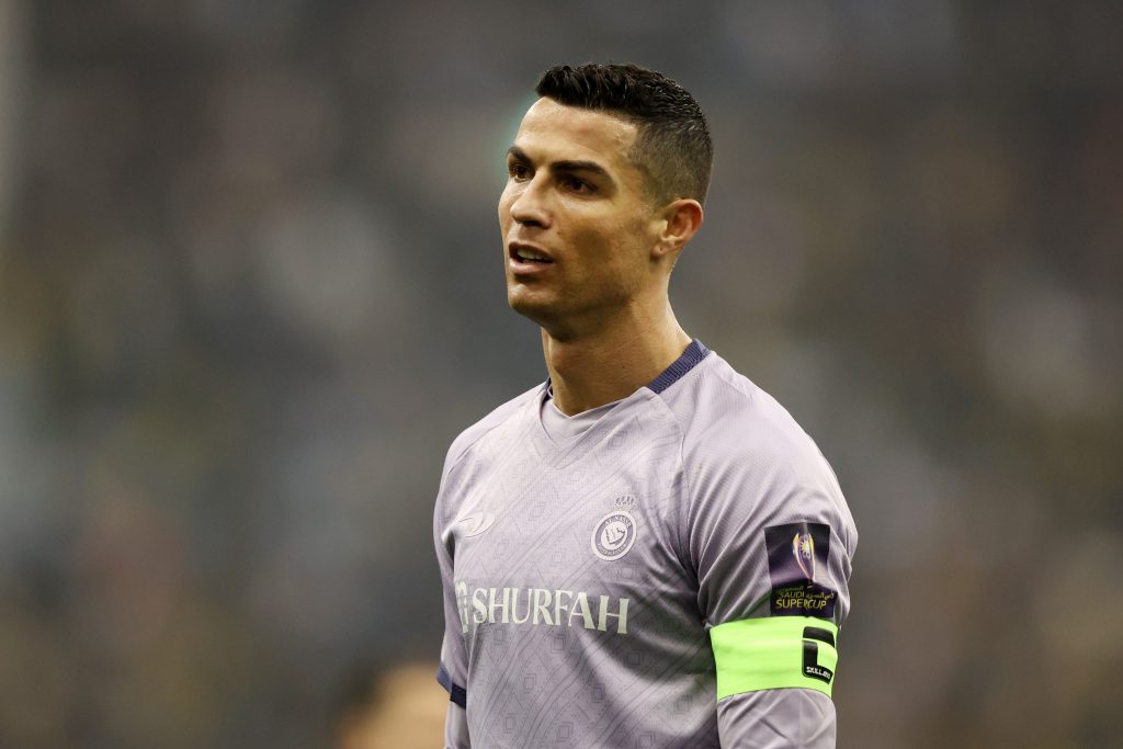 Cristiano Ronaldo, attaccante dell'Al Nassr (getty images)