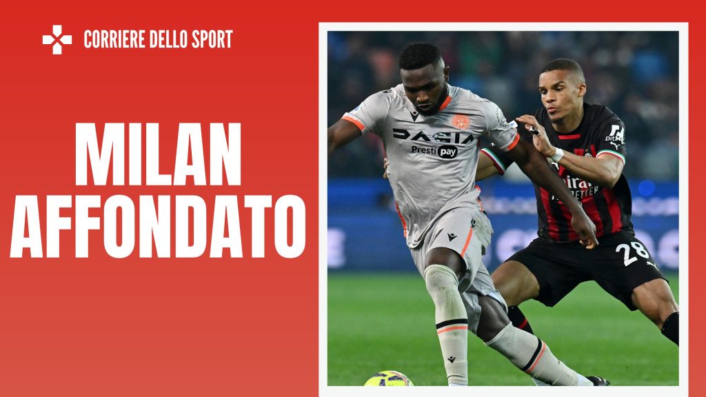 Isaac Success e Malick Thiaw, impegnati ieri sera in Udinese-Milan (getty images)