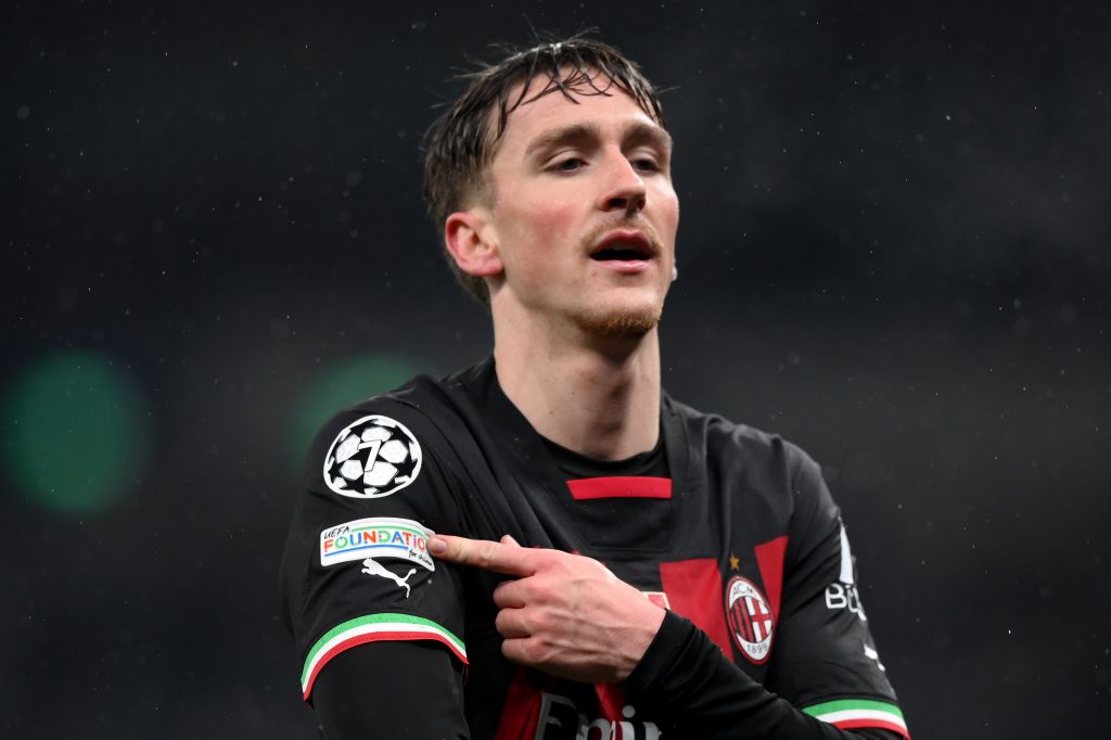 Alexis Saelemaekers, calciatore del Milan (getty images)