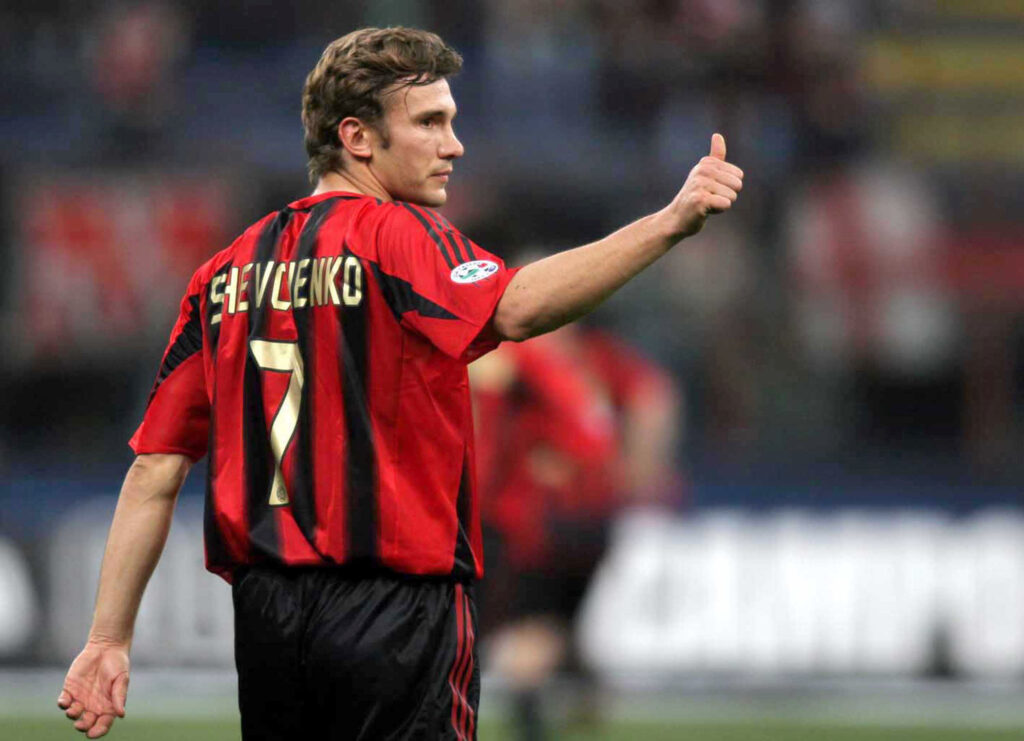 Andriy Shevchenko, ex attaccante del Milan (getty images)