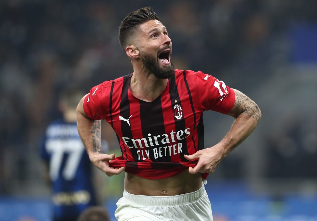 Olivier Giroud, attaccante del Milan (getty images)