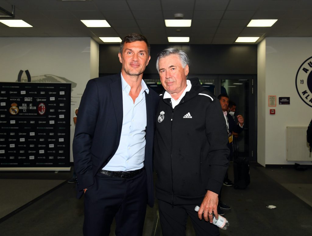 Maldini Ancelotti AC Milan Real Madrid