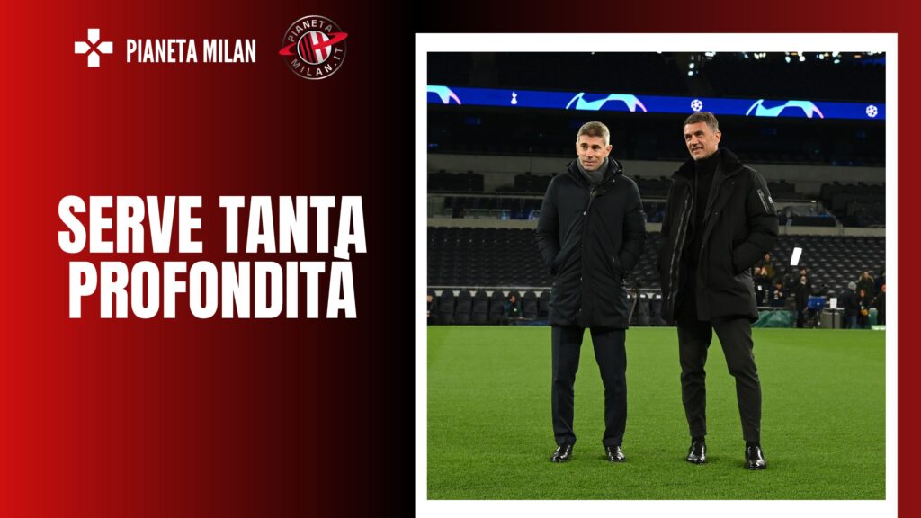 Paolo Maldini e Frederic Massara (dirigenti AC Milan), responsabili delle operazioni di calciomercato dei rossoneri