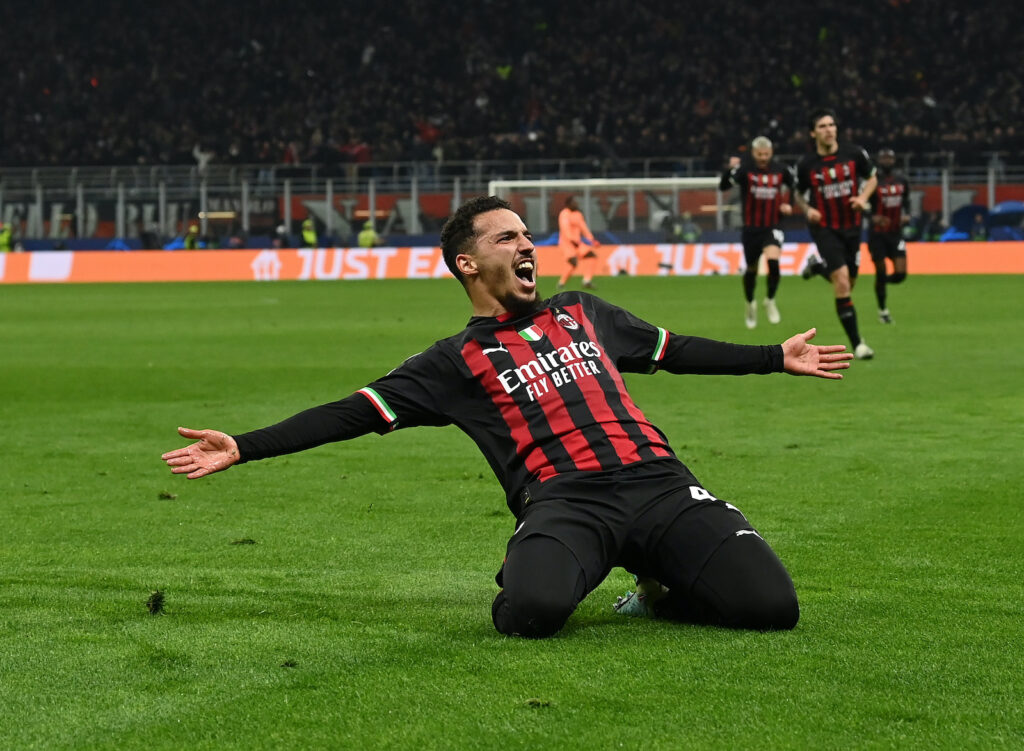 esultanza Bennacer AC Milan Milan-Napoli 1-0 Champions League 2022-2023