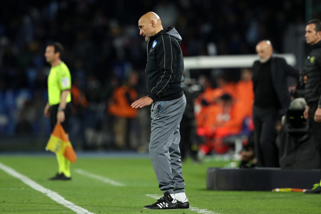 Luciano Spalletti durante Napoli Milan