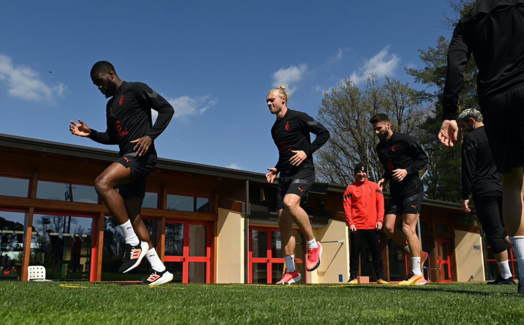 allenamento AC Milan Milanello