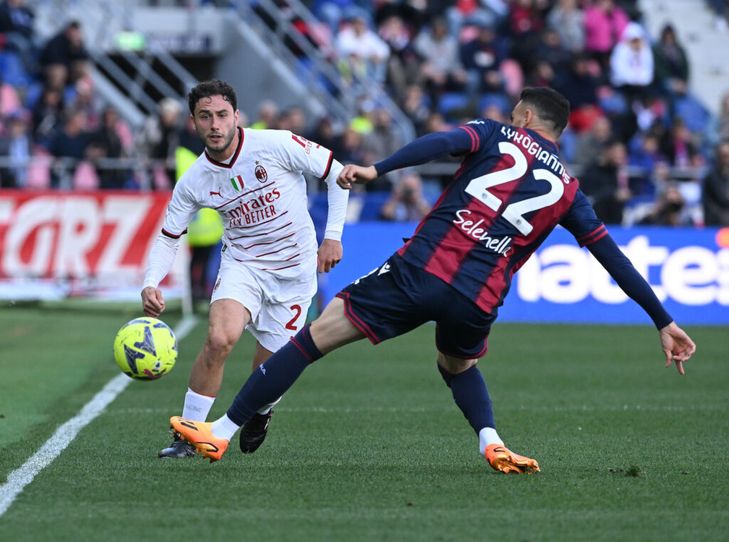 Davide Calabria AC Milan Bologna-Milan 1-1 Serie A 2022-2023