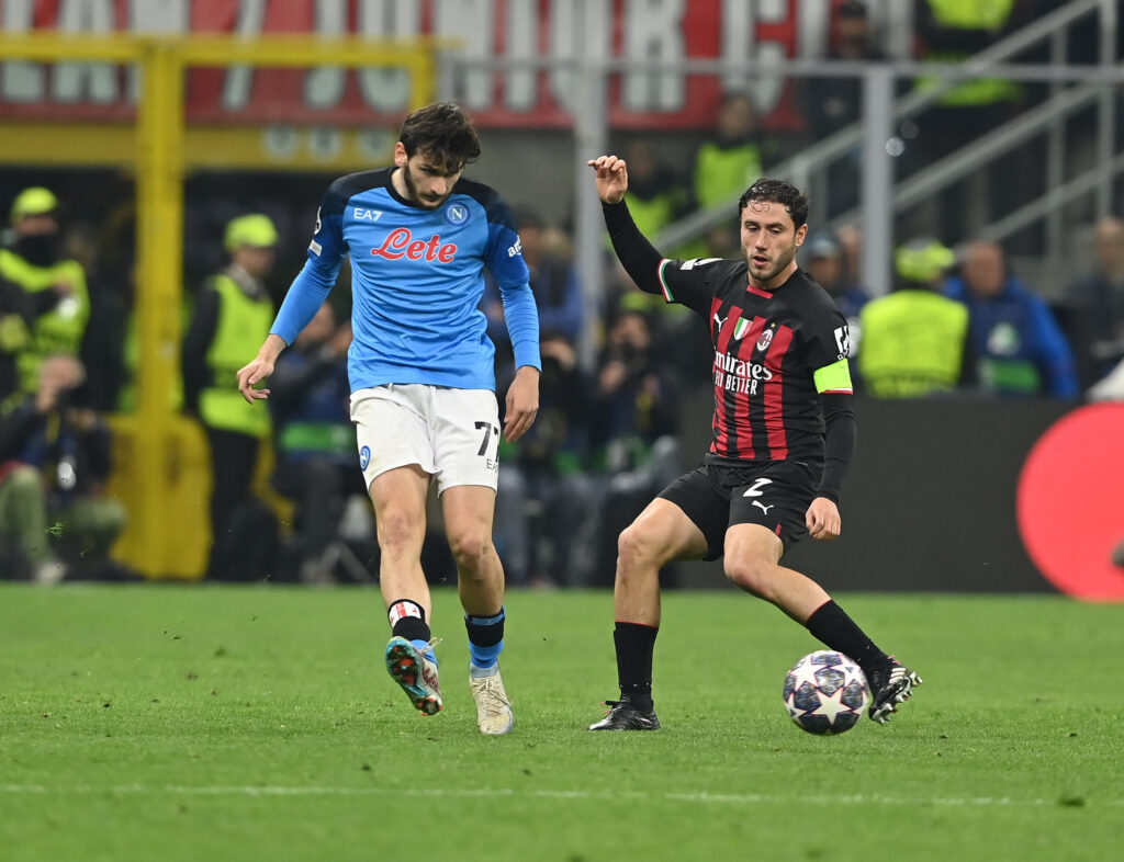 Davide Calabria AC Milan Milan-Napoli 1-0 Champions League 2022-2023
