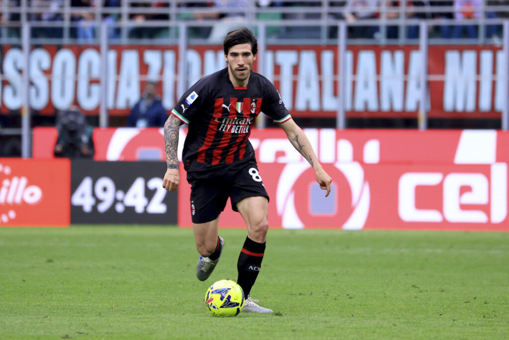 Sandro Tonali AC Milan Milan-Lecce 2-0 Serie A 2022-2023