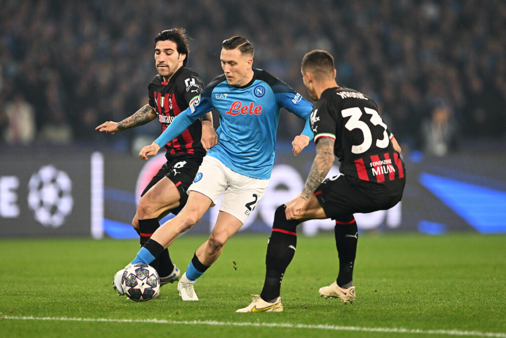 Tonali Krunic Zielinski AC Milan Napoli-Milan Champions League 2022-2023