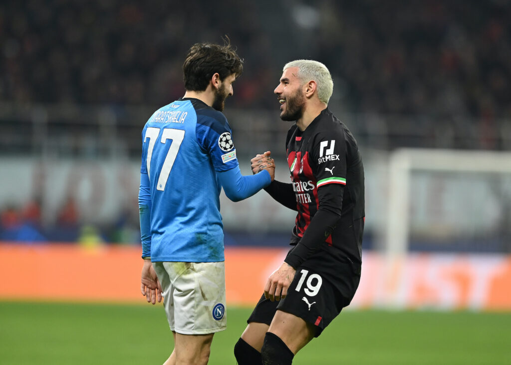 Kvaratskhelia Theo Hernández Milan-Napoli 1-0 Champions League 2022-2023